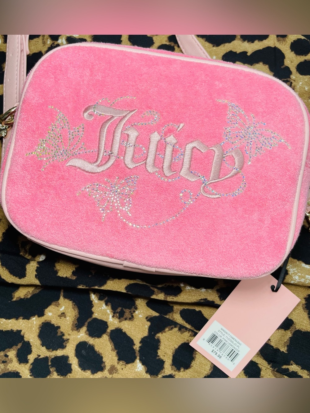 Juicy Couture Winging It 📸 Camera Crossbody Bag 💓 Pink Lemonade